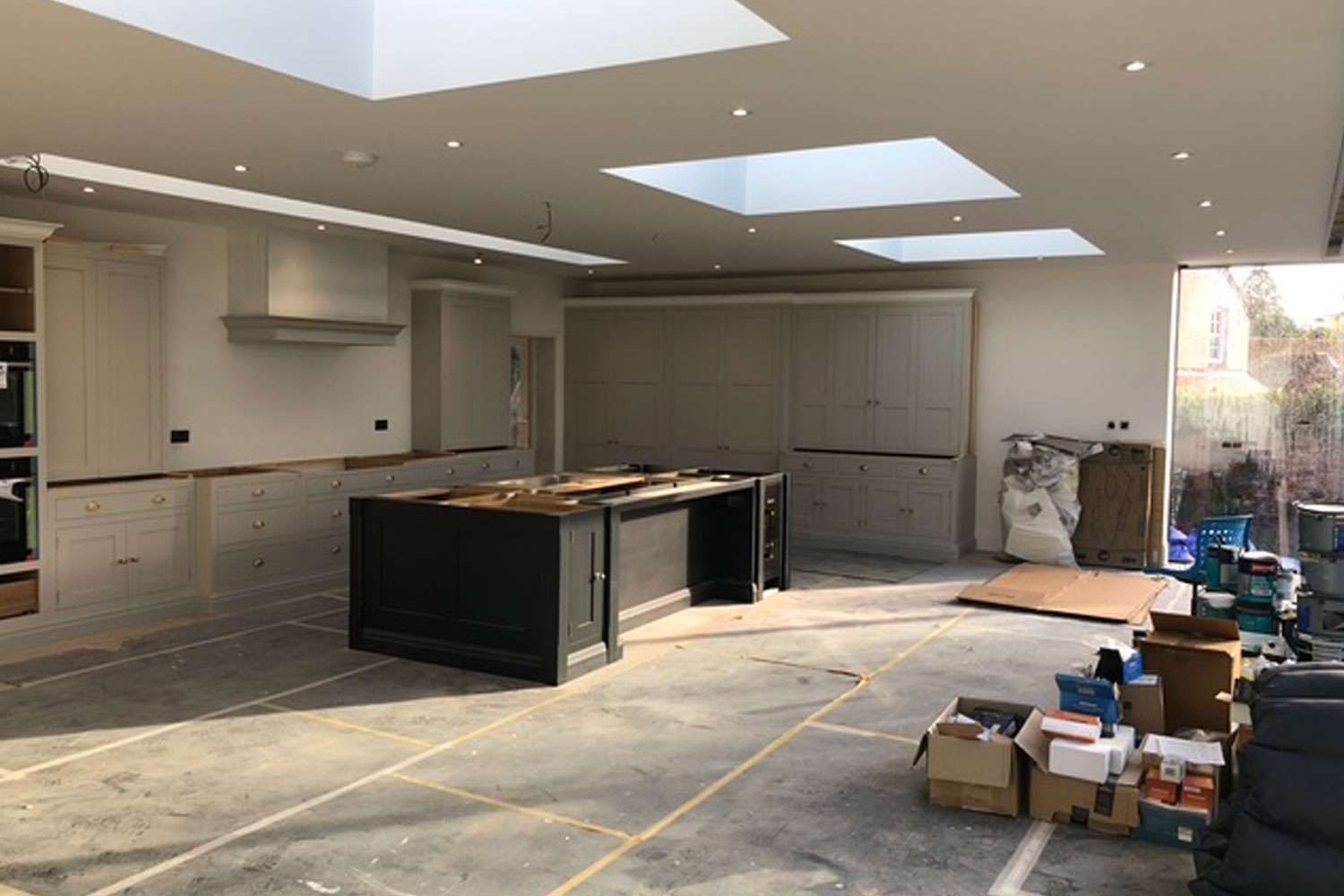 kitchen renovation in progress