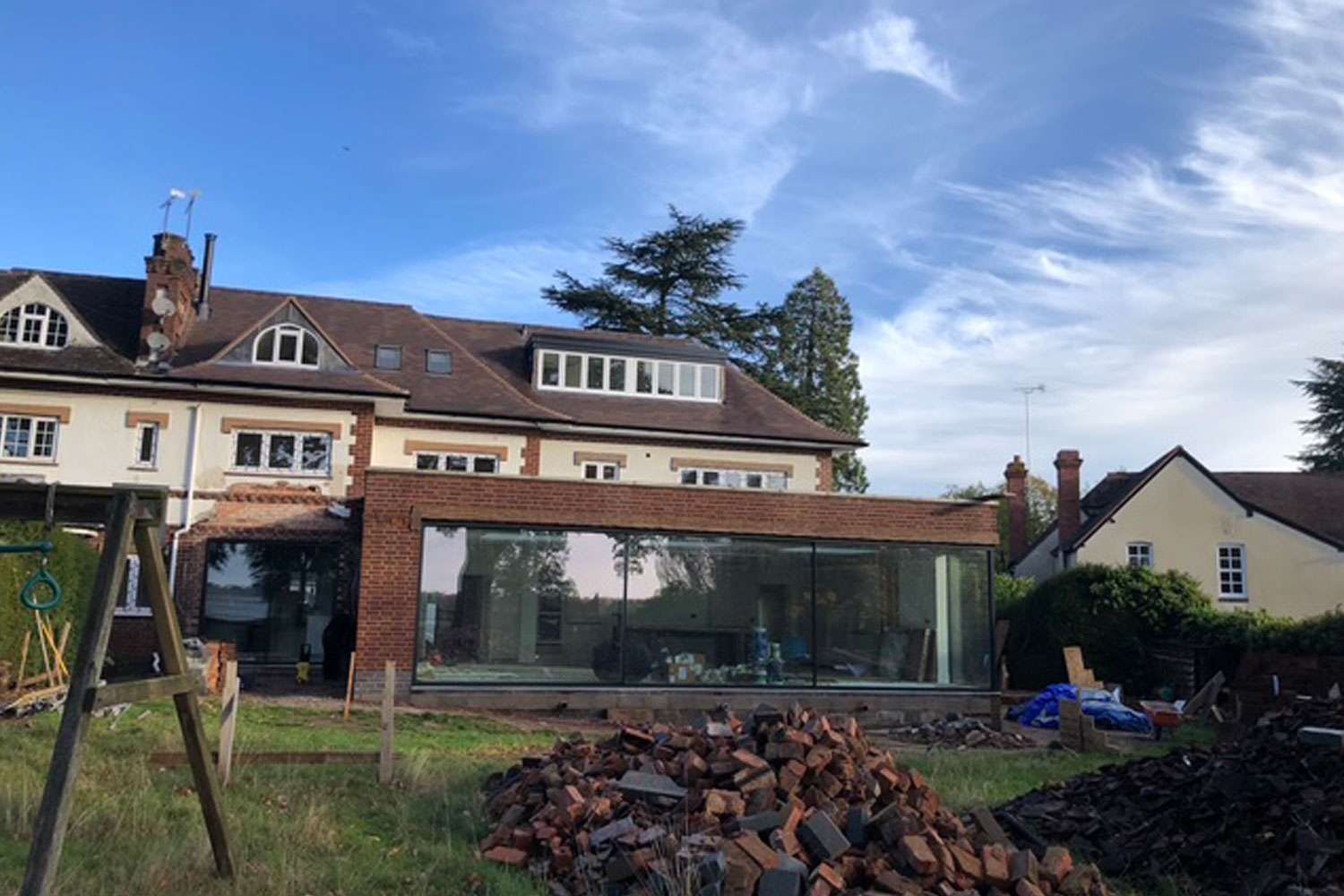 large kitchen extension