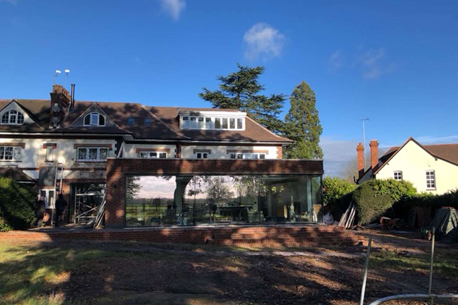 large building work on house